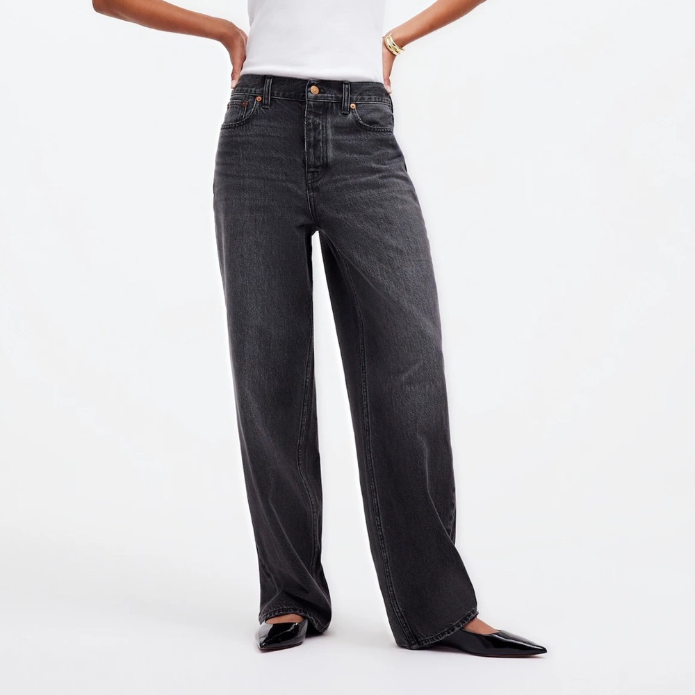Madewell Black Low-Slung Baggy Jeans